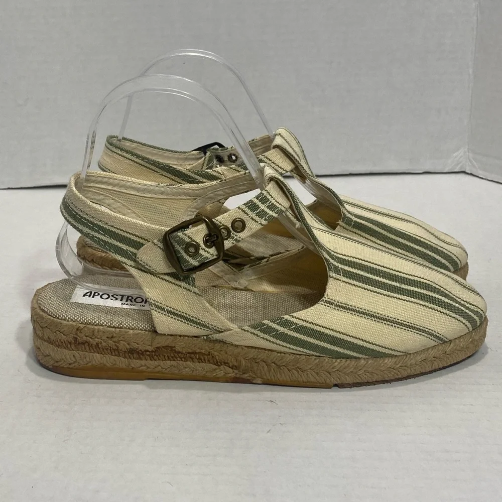 Apostrophe || Woman’s striped espadrilles size 7